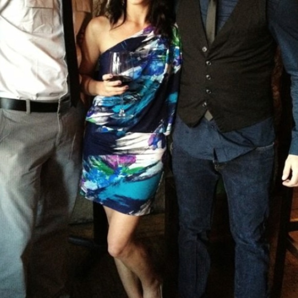 Jessica Simpson one shoulder mini dress